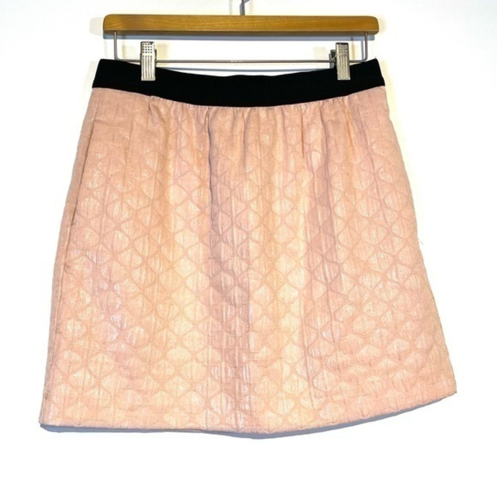 Ann Taylor Loft Pink Mini Skirt Shimmer Petite Pocket Skirt Sparkle Mini Skirt